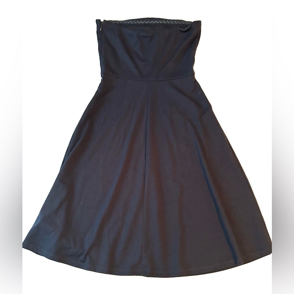 The Limited Strapless Dark Navy Blue Dress